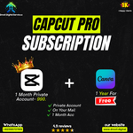 CapCut Pro 1-Month Private Account + Free Canva Pro 1-Year (Limited Offer)